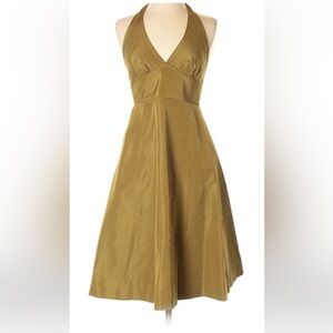 J. Crew Gold Midi Dress